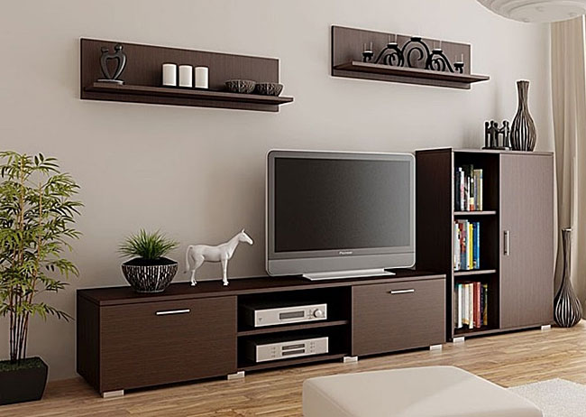 Nowoczesny komplet mebli wenge Armo 6X